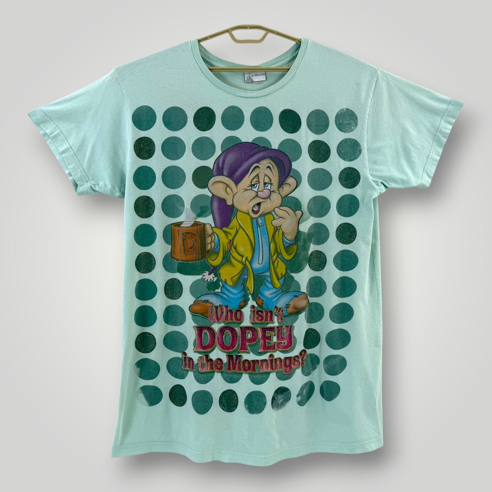Walt Disney World Dopey Snow White Graphic T-Shirt Mint Green OSFA
